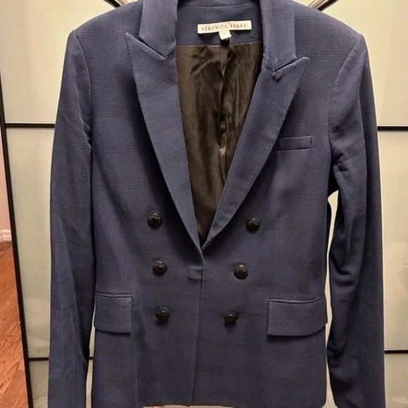 Veronica Beard Navy Blazer Size 8 - Picture 1 of 5
